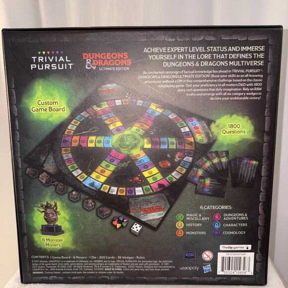 Trivial Pursuit Dungeons & Dragons D&D Ultimate Edition Board Game Complete - Picture 5 of 11